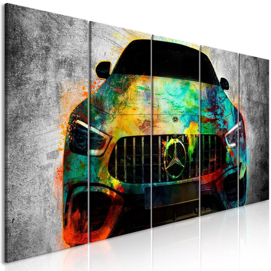 Modernes Leinwandbild On Start – 5-teiliges Set

