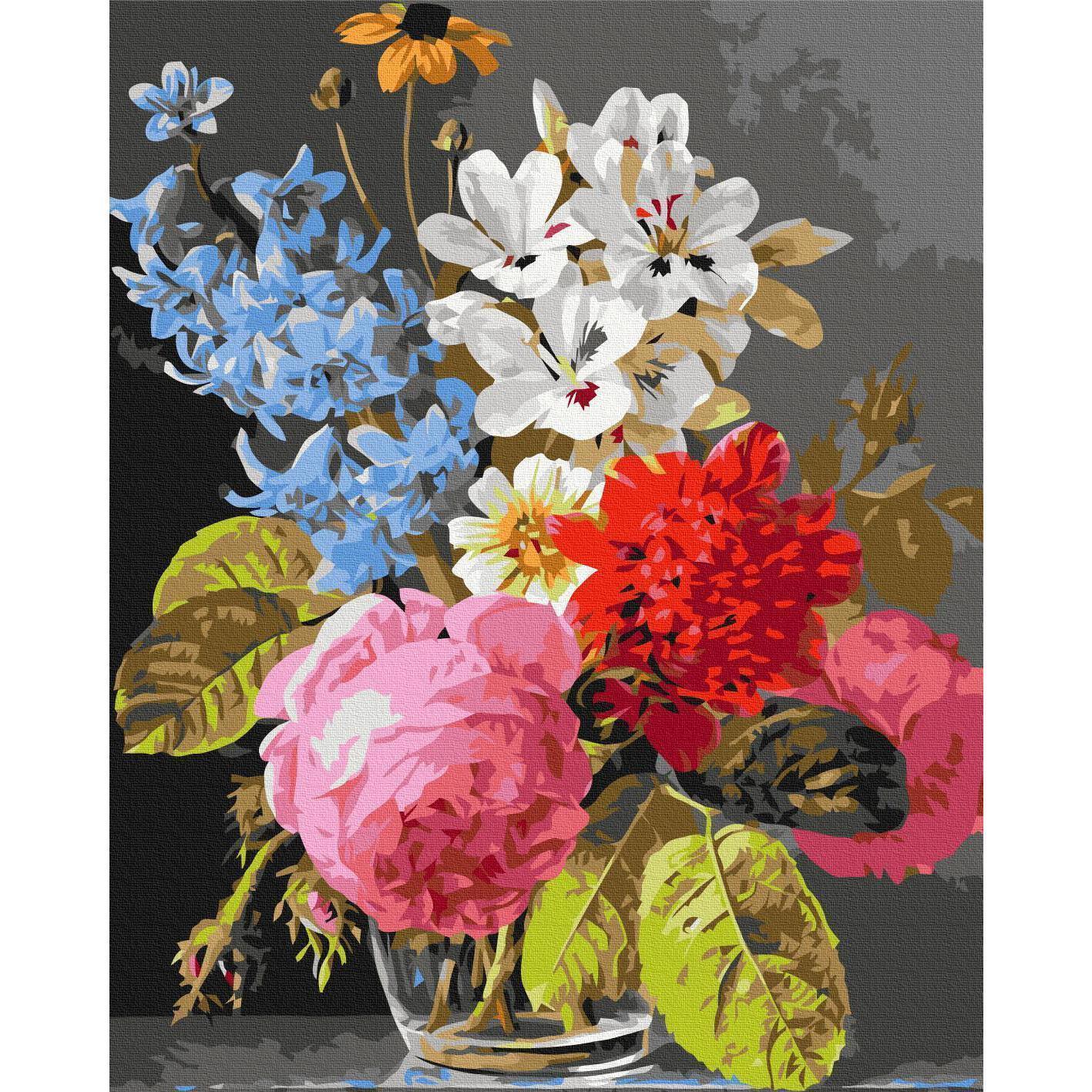 Malen nach Zahlen - Bouquet in a Glass