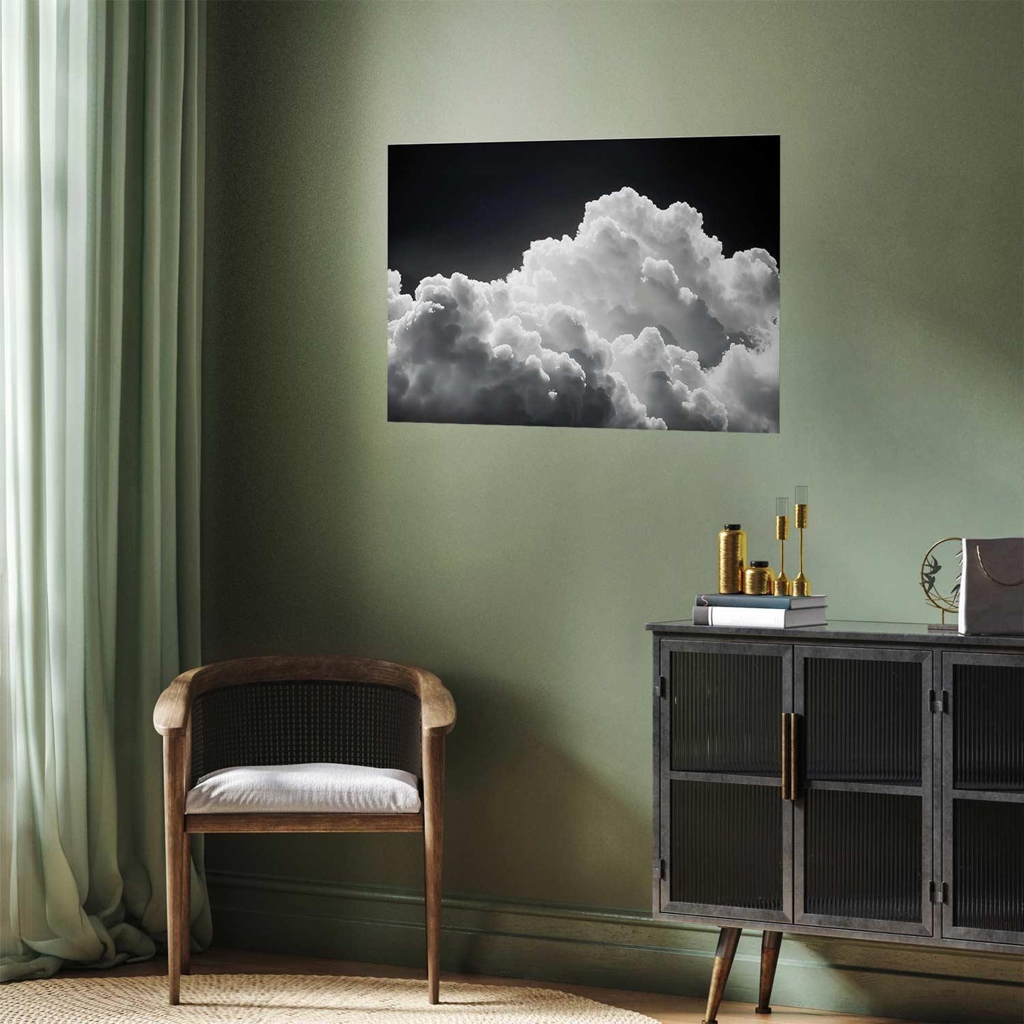 Poster - Discover the Infinite Play of Sunlight – Clouds and Shadows in the Sky Artgeist