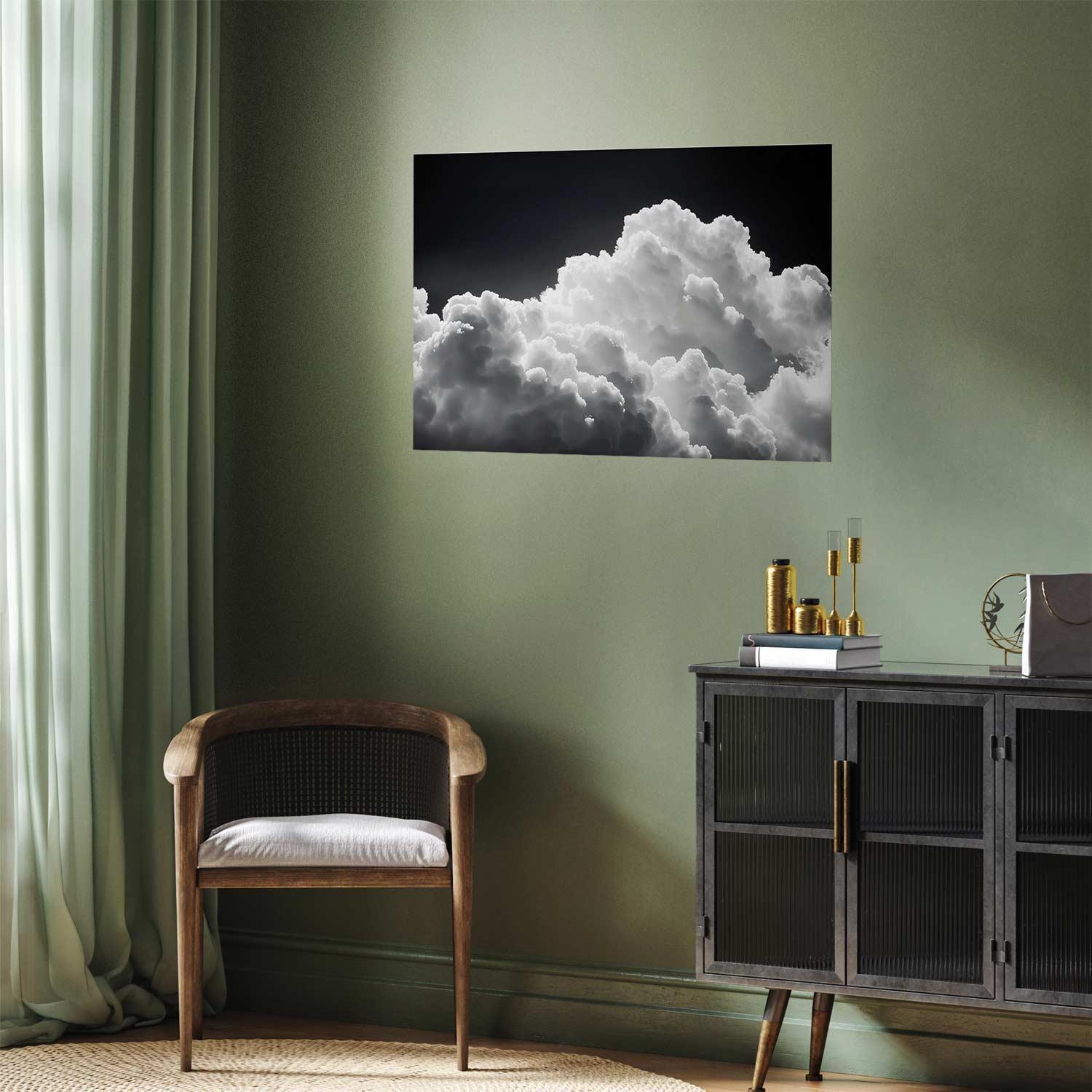 Poster - Discover the Infinite Play of Sunlight – Clouds and Shadows in the Sky Artgeist