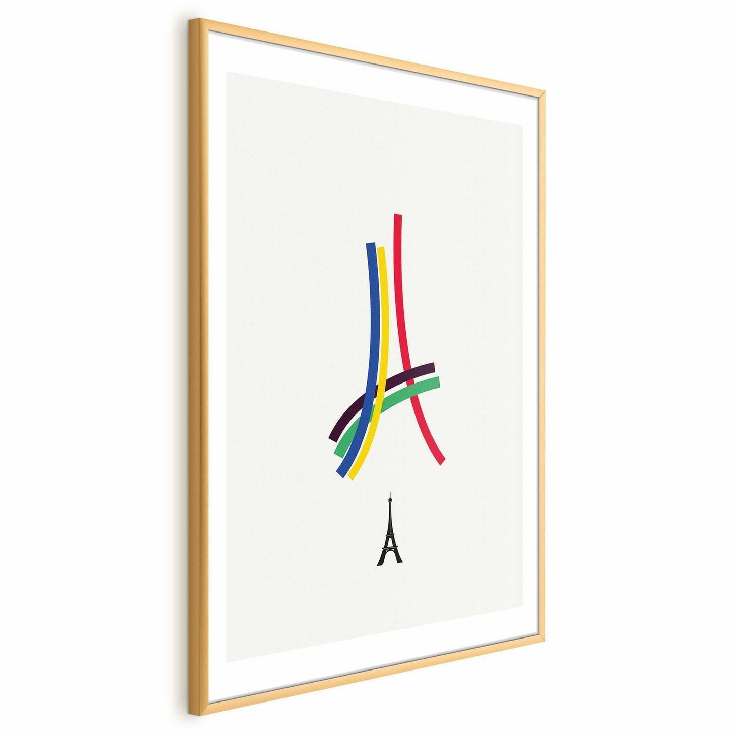 Poster - Eiffel Tower - Colored Graphic - Abstraction