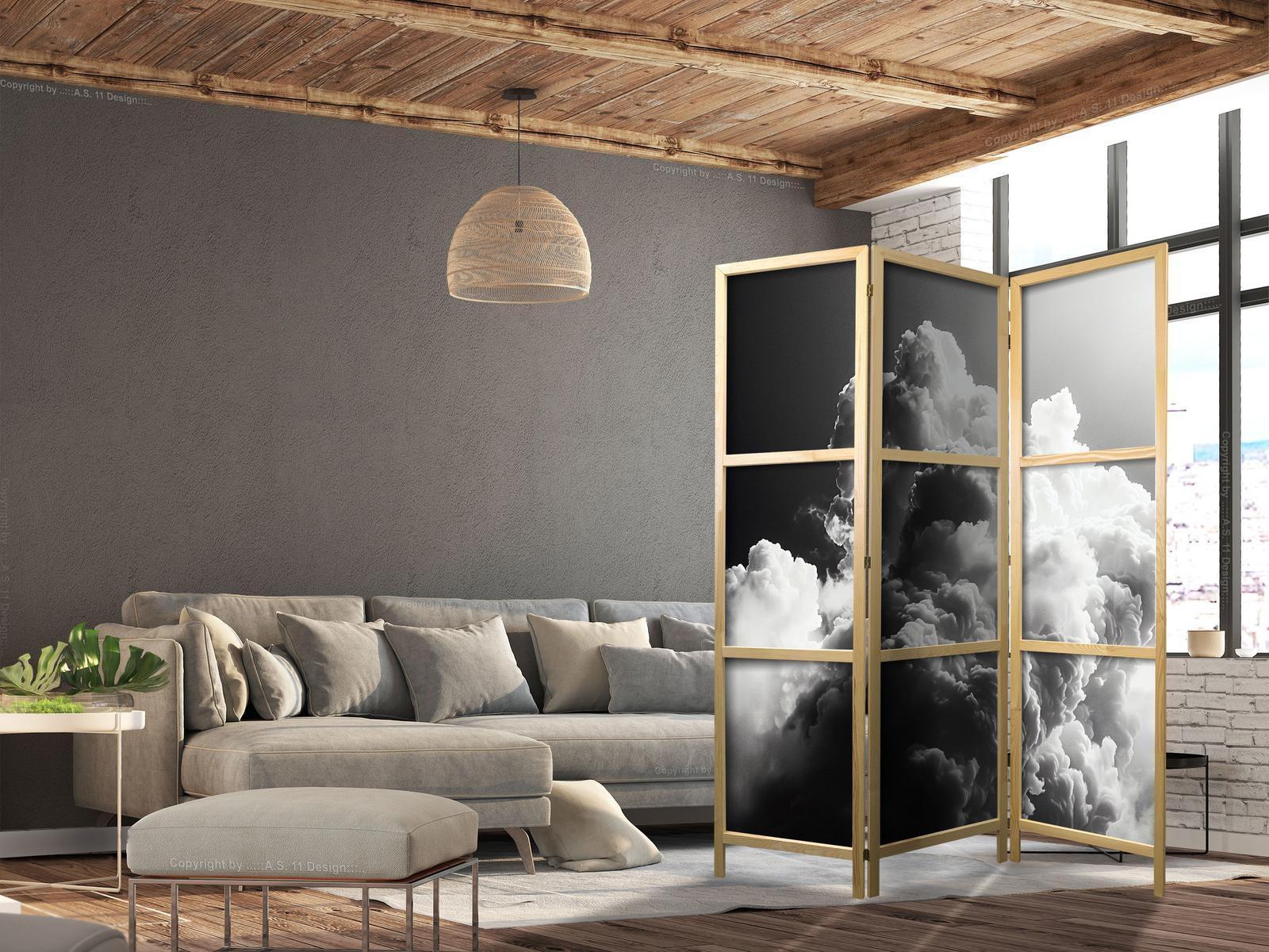 Japanischer Paravent - Clouds Like from Dreams: Let the Sun Illuminate Your Day – A Visual Feast Artgeist