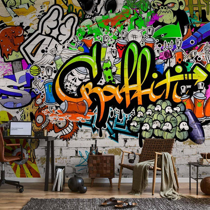 Fototapete - Graffiti on the Wall