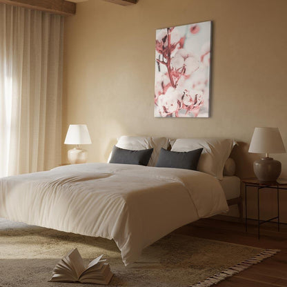 Leinwandbild - Blooming Cotton (1 Part) Vertical