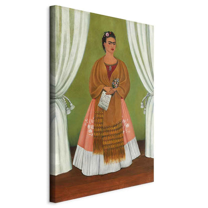 Leinwandbild - Frida Kahlo – Self-Portrait Dedicated to Leon Trotsky