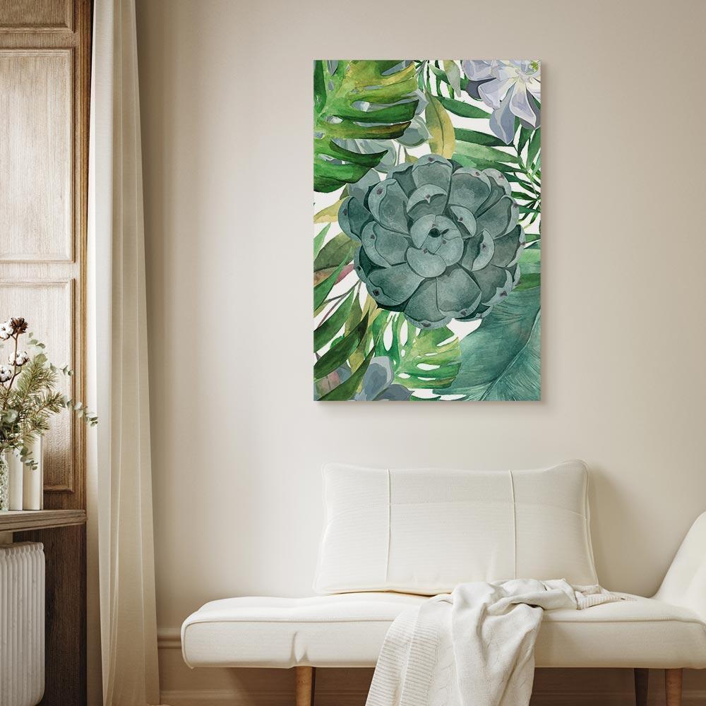 Leinwandbild - Tropical Flora (1 Part) Vertical