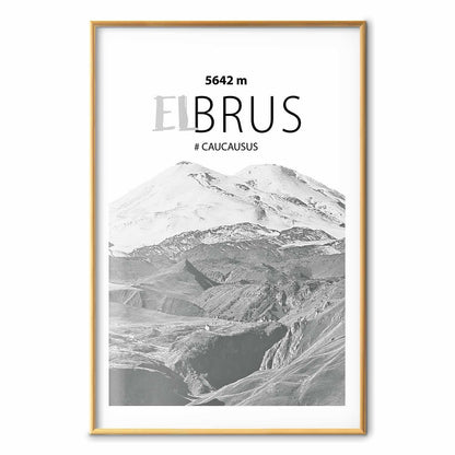 Poster - Majestic mountain peak Elbrus mountain crown mountain landscape