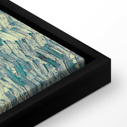 Leinwandbild - Vincent Van Gogh – Field with Wheat Stacks