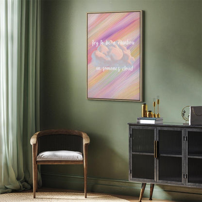 Leinwandbild - Try to Be a Rainbow (1 Part) Vertical