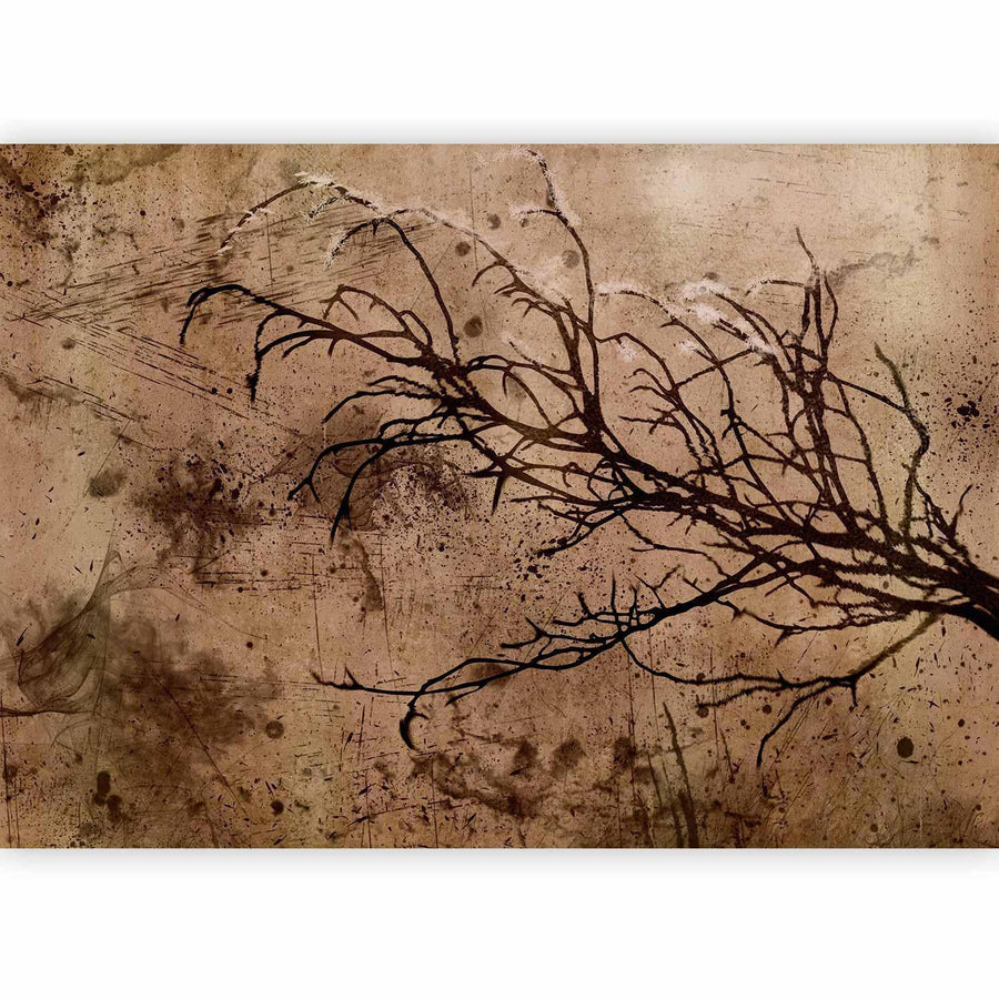 Fototapete „Blühender Kirschbaum“ – Zartes Naturmotiv mit Vintage-Charme