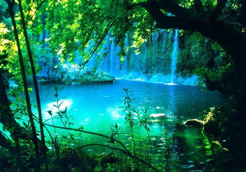 Fototapete Kursunlu Wasserfälle – Naturwunder Antalya für dein Zuhause Sawelt