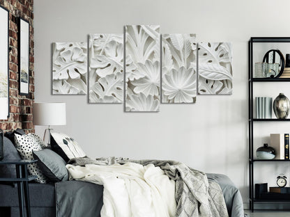 Leinwandbild - Alabaster Garden (5 Parts) Wide