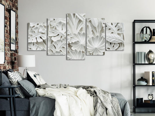 Leinwandbild - Alabaster Garden (5 Parts) Wide