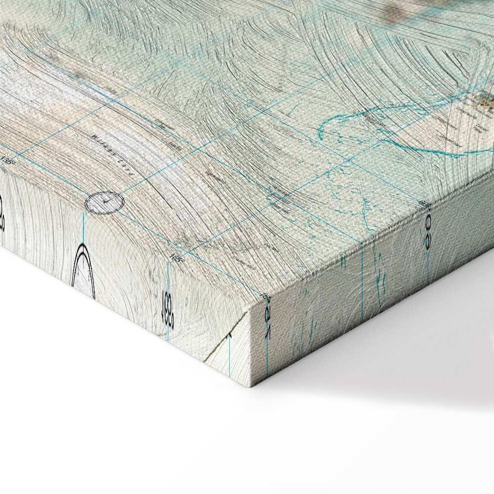 Leinwandbild - World Map: Beautiful World