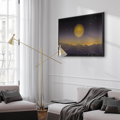 Leinwandbild - Futuristic landscape 3 (1 Part) Wide