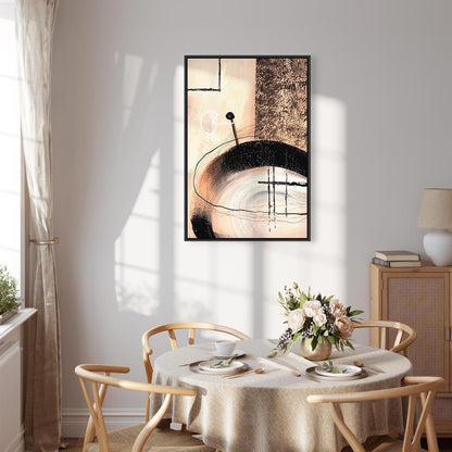 Leinwandbild - Art of Shapes (1-part) - Hand-Painted Abstract Artwork