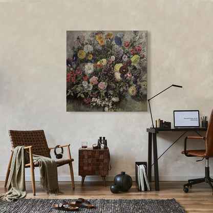 Leinwandbild - Eugène Delacroix – Bouquet of Flowers