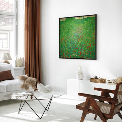 Leinwandbild - Gustav Klimt – Poppy Field