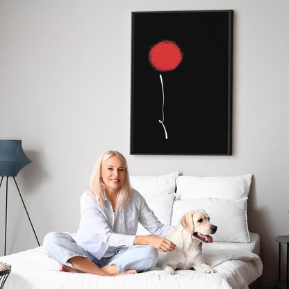 Leinwandbild - Minimalist Flower (1 Part) Vertical