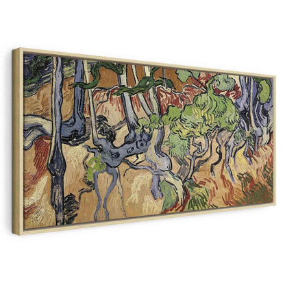 Leinwandbild - Vincent Van Gogh – Tree roots