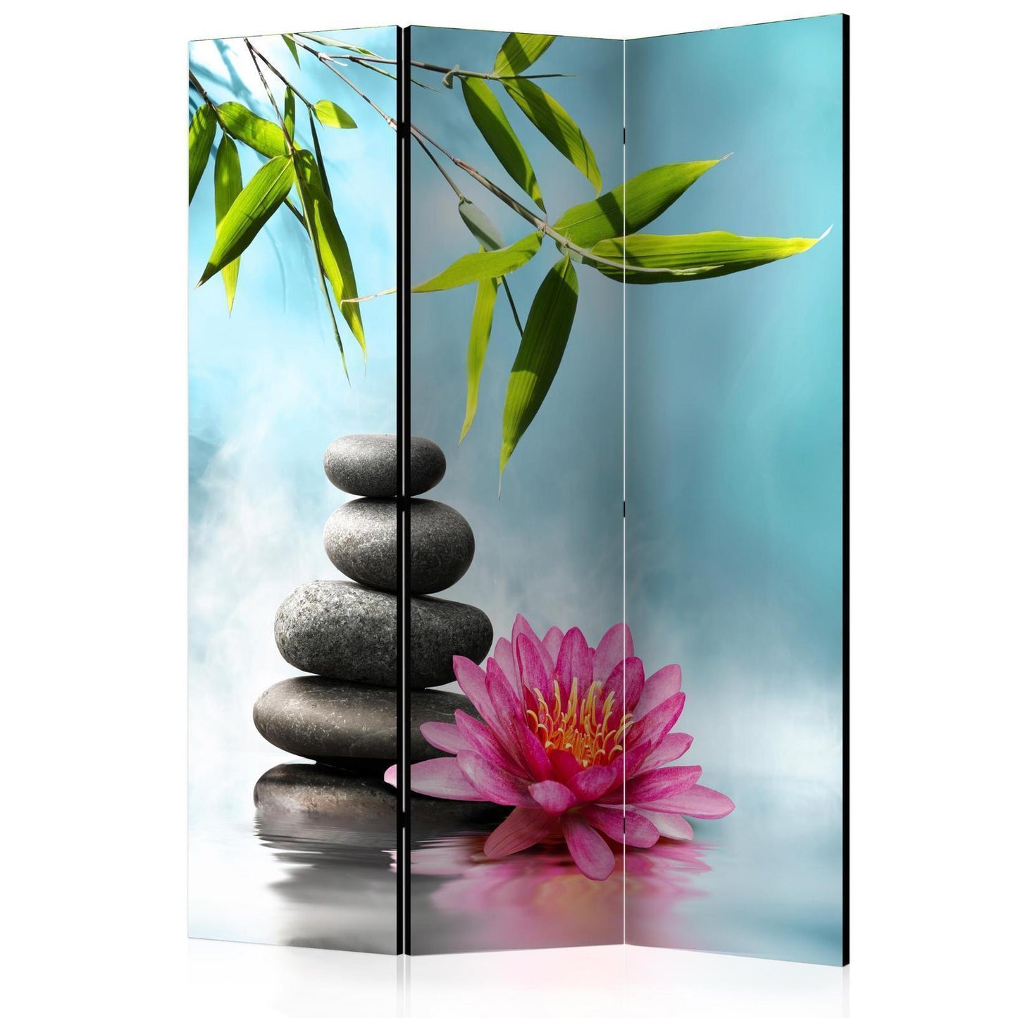 Paravent - Water Lily and Zen Stones Artgeist