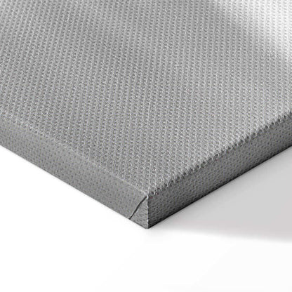 Leinwandbild Wasserfall mit roten Bäumen – Schwarz-Weiß Naturszene mit Farbakzent