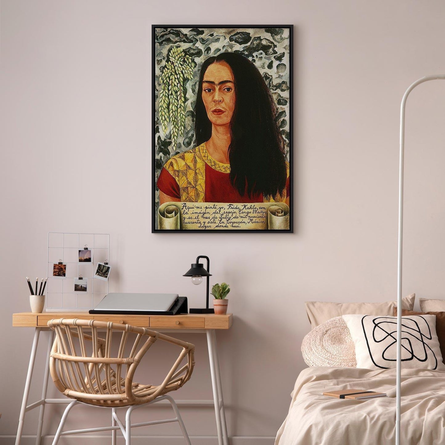 Leinwandbild - Frida Kahlo – Self-Portrait with Loose Hair