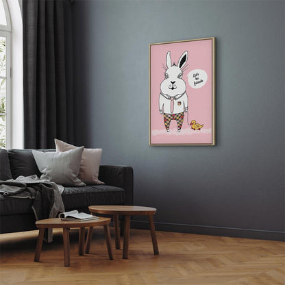 Leinwandbild - Rabbit's Friend (1 Part) Vertical