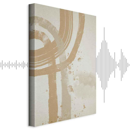 Leinwandbild - Beige Minimalism (1 Part) Vertical