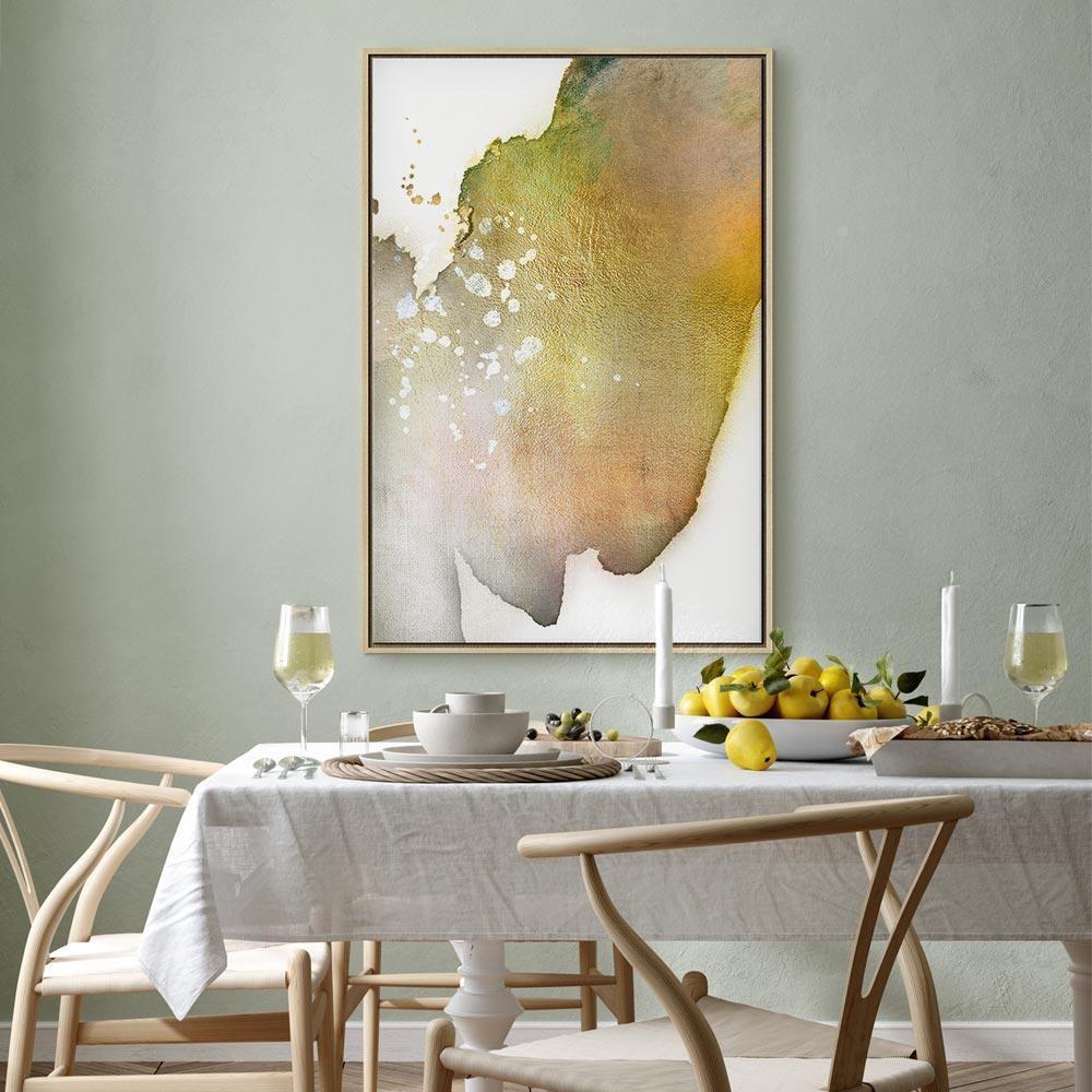 Leinwandbild - Golden Touch (1 Part) Vertical