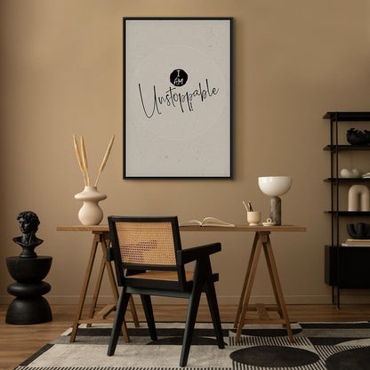 Leinwandbild - I Am Unstoppable (1 Part) Vertical