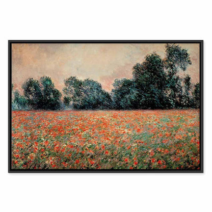 Leinwandbild - Claude Monet – Field with wild Poppies
