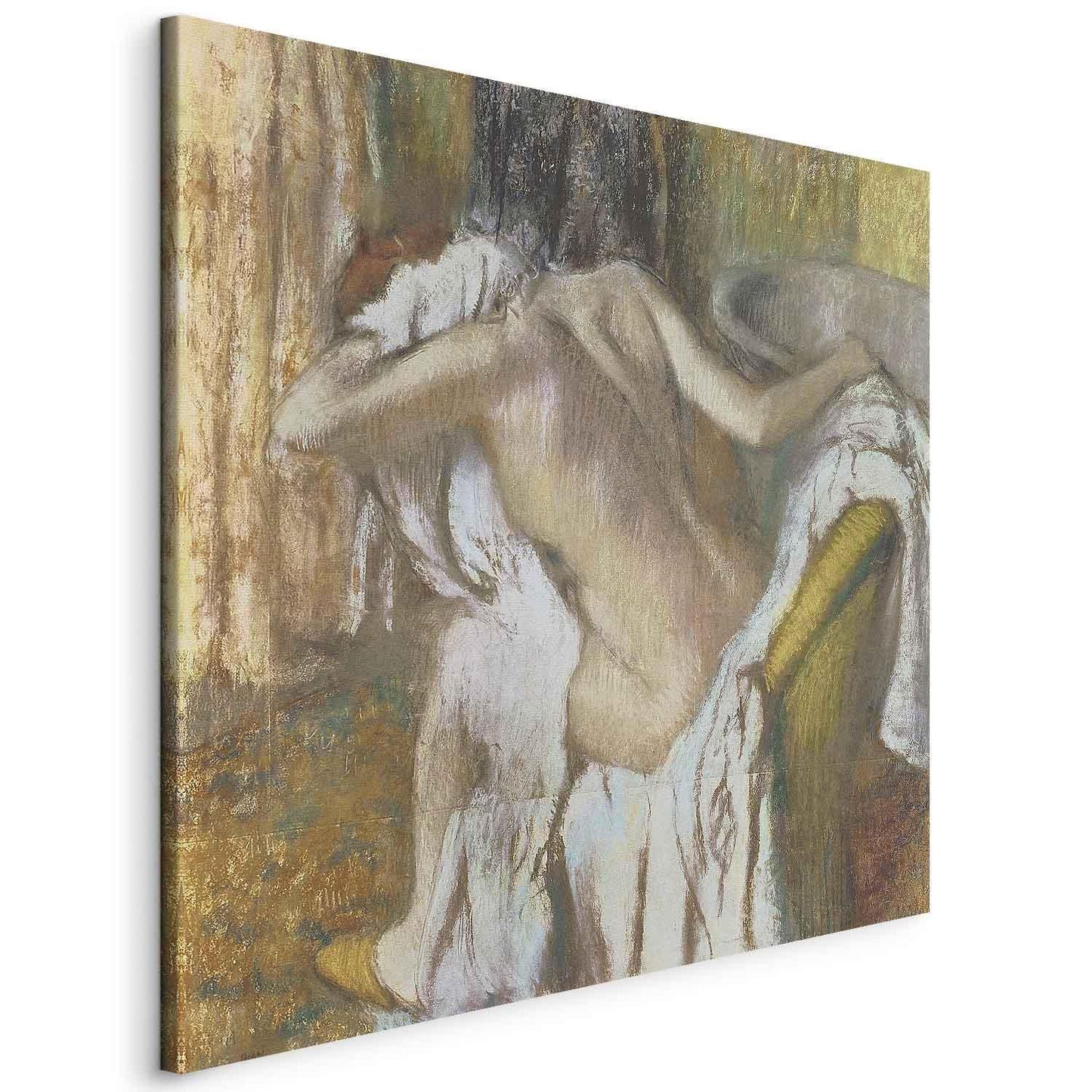 Leinwandbild - Edgar Degas – Woman drying herself
