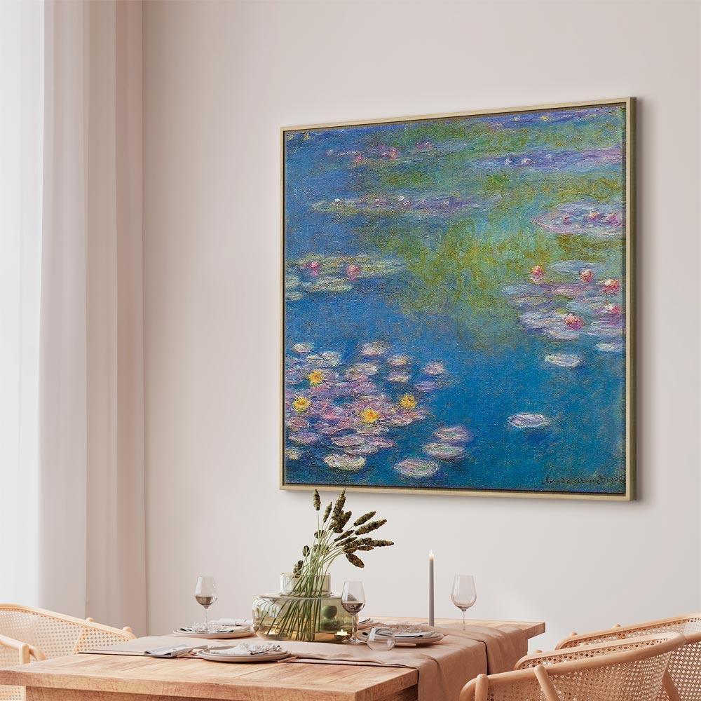 Leinwandbild - Claude Monet – Water lilies in Giverny