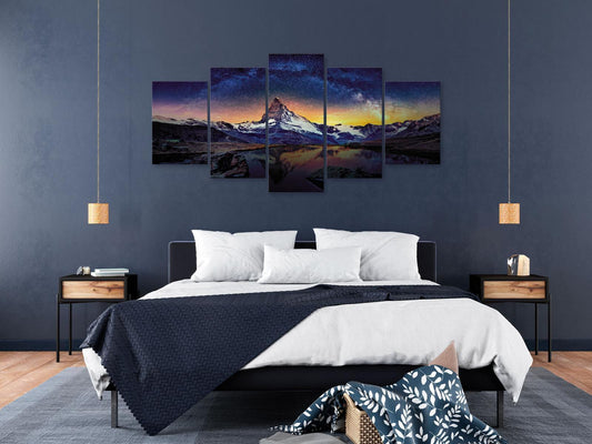 Leinwanddruck Matterhorn mit Alpenlandschaft