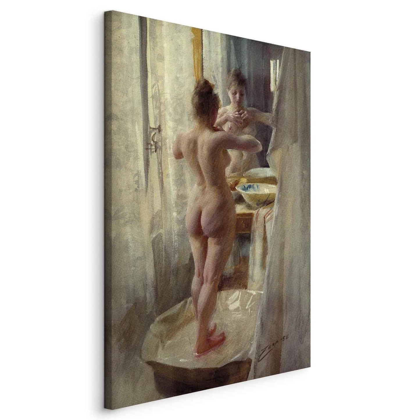 Leinwandbild - At the Bathtub Artgeist
