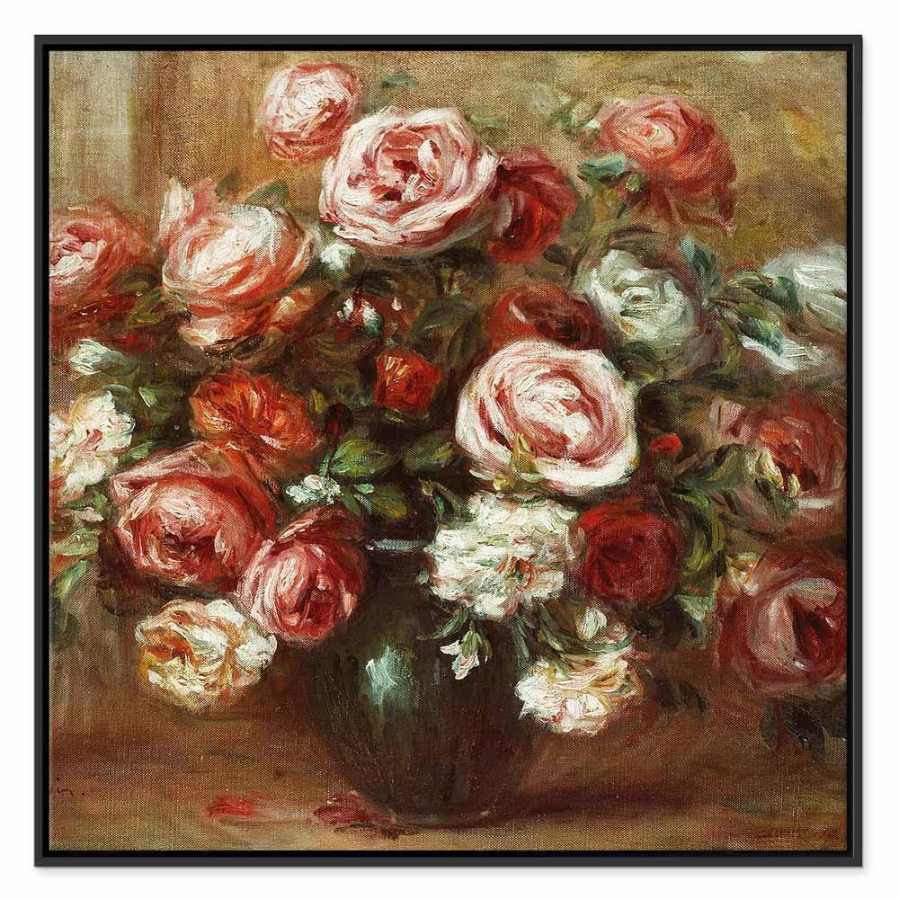 Leinwandbild - Pierre-Auguste Renoir – Still Life with Roses