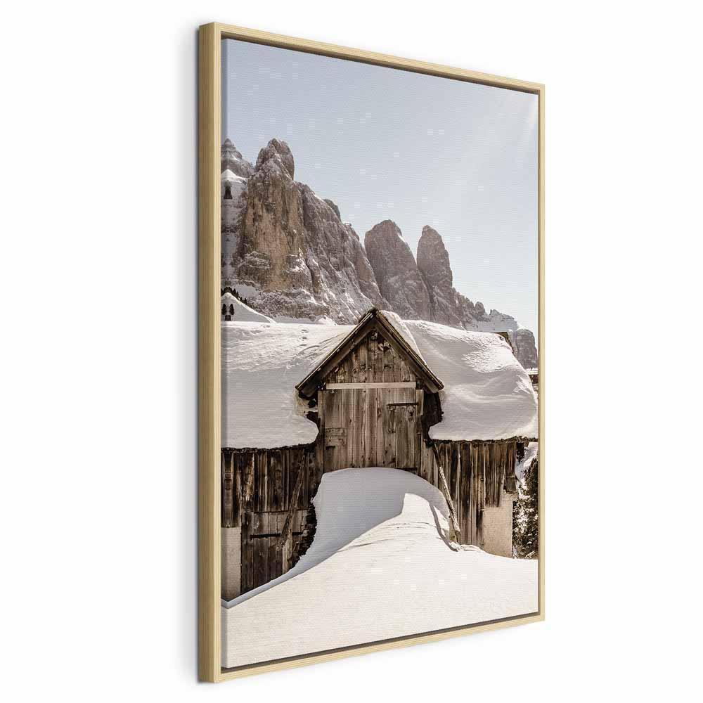 Leinwandbild - Winter in the Dolomites (1 Part) Vertical