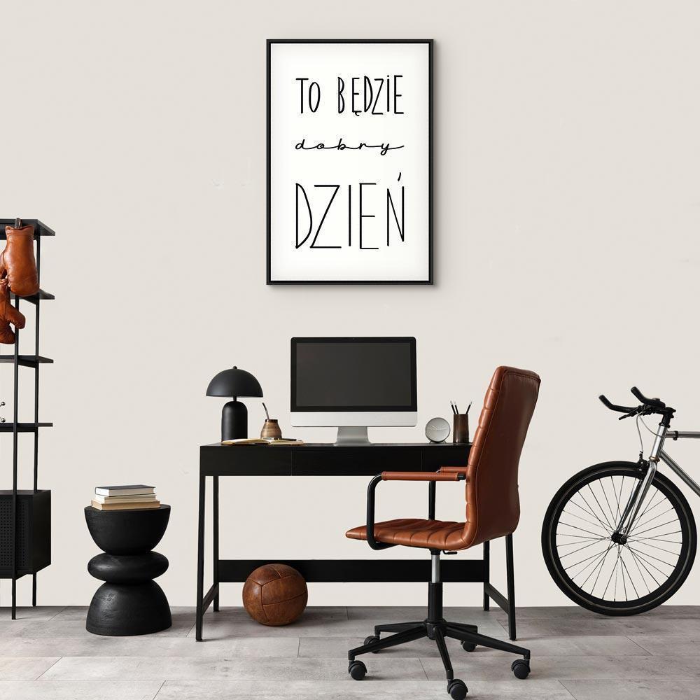 Leinwandbild - Art of Words (1-part) - Inspirational Black Text on White