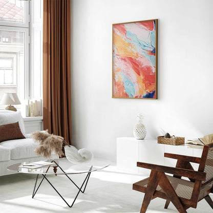Poster - Colorful Harmony - dynamic color transitions in pastel tones Artgeist