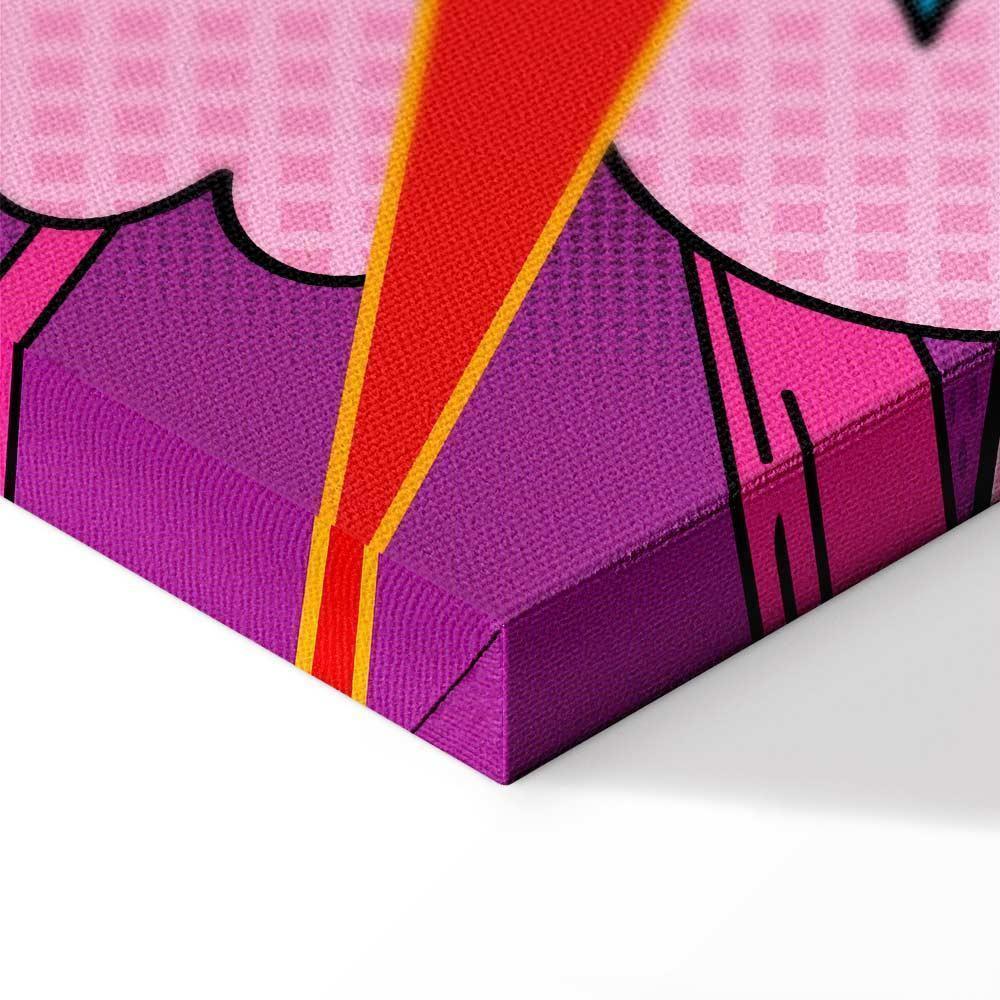 Leinwandbild - Energy of Colors (1-part) - English Text on Colorful Background