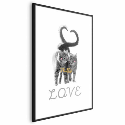 Poster - Katzen Paar - Liebe auf immer Artgeist