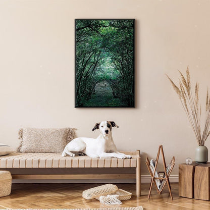 Leinwandbild - Green Pergola (1 Part) Vertical