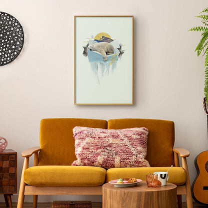 Poster Eisbär – Skandinavisches Tierposter in sanften Tönen
