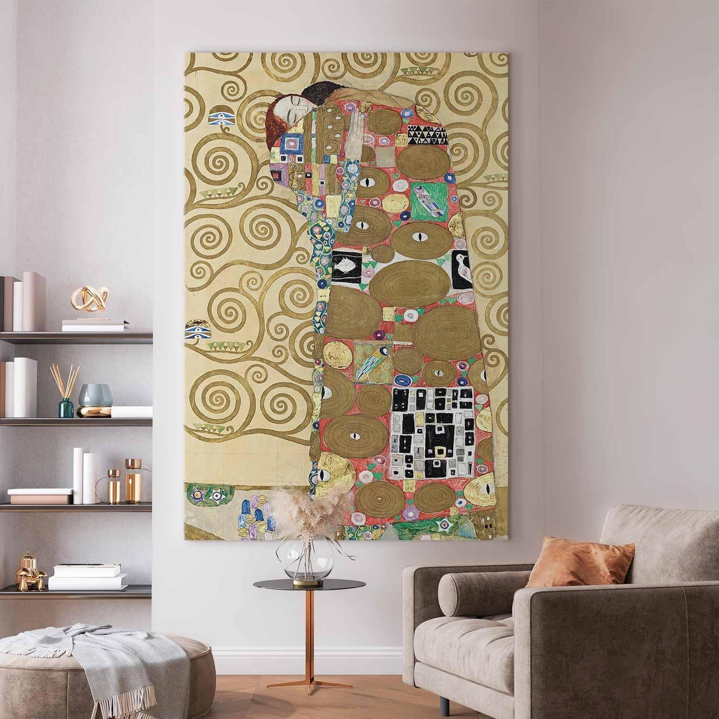 Wandbild XXL - Gustav Klimt – The Fulfilment