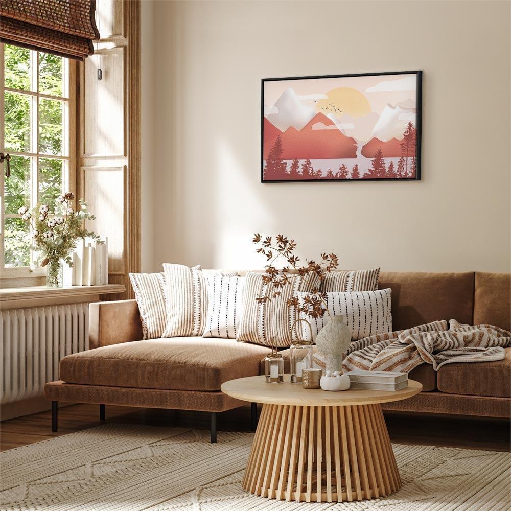 Leinwandbild - Landscape at Sunset (1 Part) Wide