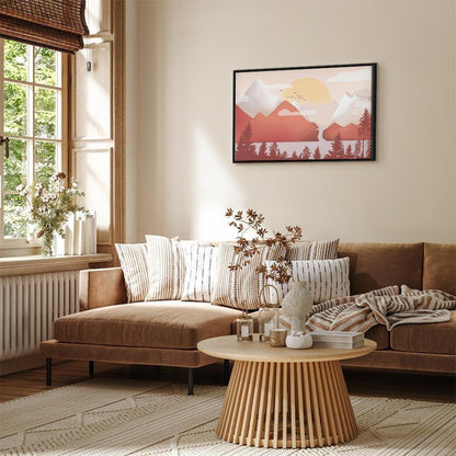 Leinwandbild - Landscape at Sunset (1 Part) Wide