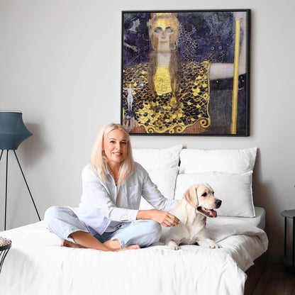 Leinwandbild - Gustav Klimt – Pallas Athene