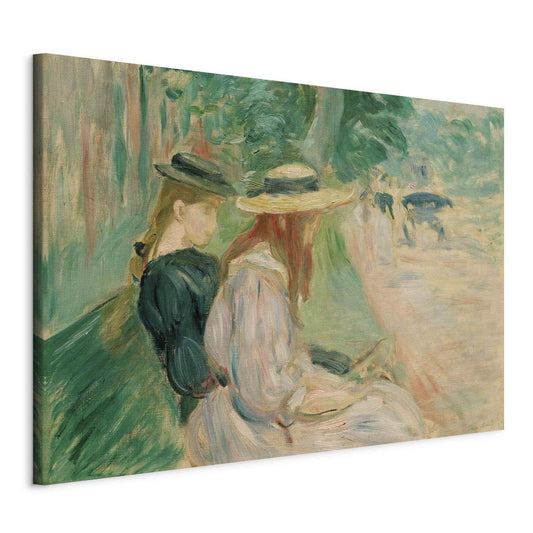 Leinwandbild - Sur un banc de Bois de Boulogne (Berthe Morisot) Artgeist