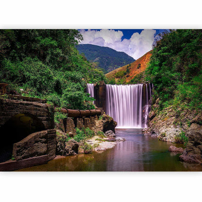 Fototapete - Reggae Wasserfälle Tropische Naturlandschaft